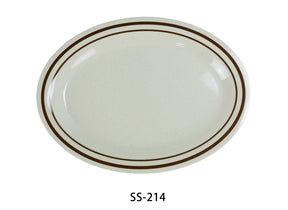 Yanco Sesame 14" X 10" Oval Platter