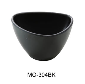 Yanco Moderne 4" X 3" X 2 1/4" Triangle Bowl 8 Oz Black 