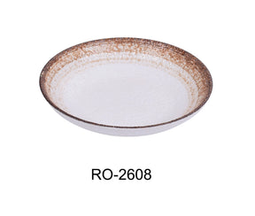 Yanco Rockeye - 2  8" X 1 1/2" Salad / Soup Plate 20 Oz