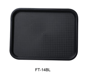 Yanco Serving Trays 14" x 10" Fast Food, Black