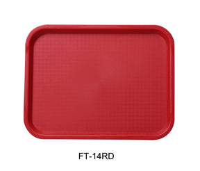 Yanco Serving Trays 14" x 10" Fast Food, Red