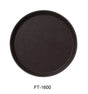 Yanco Serving Trays 16" Round Fiber Glass, Brown