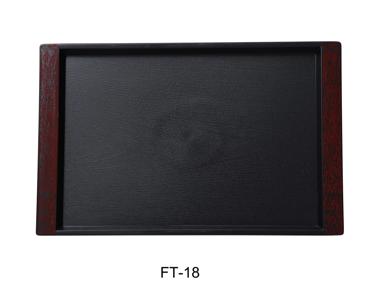 Yanco Serving Trays 17" x 12" with Color Handle