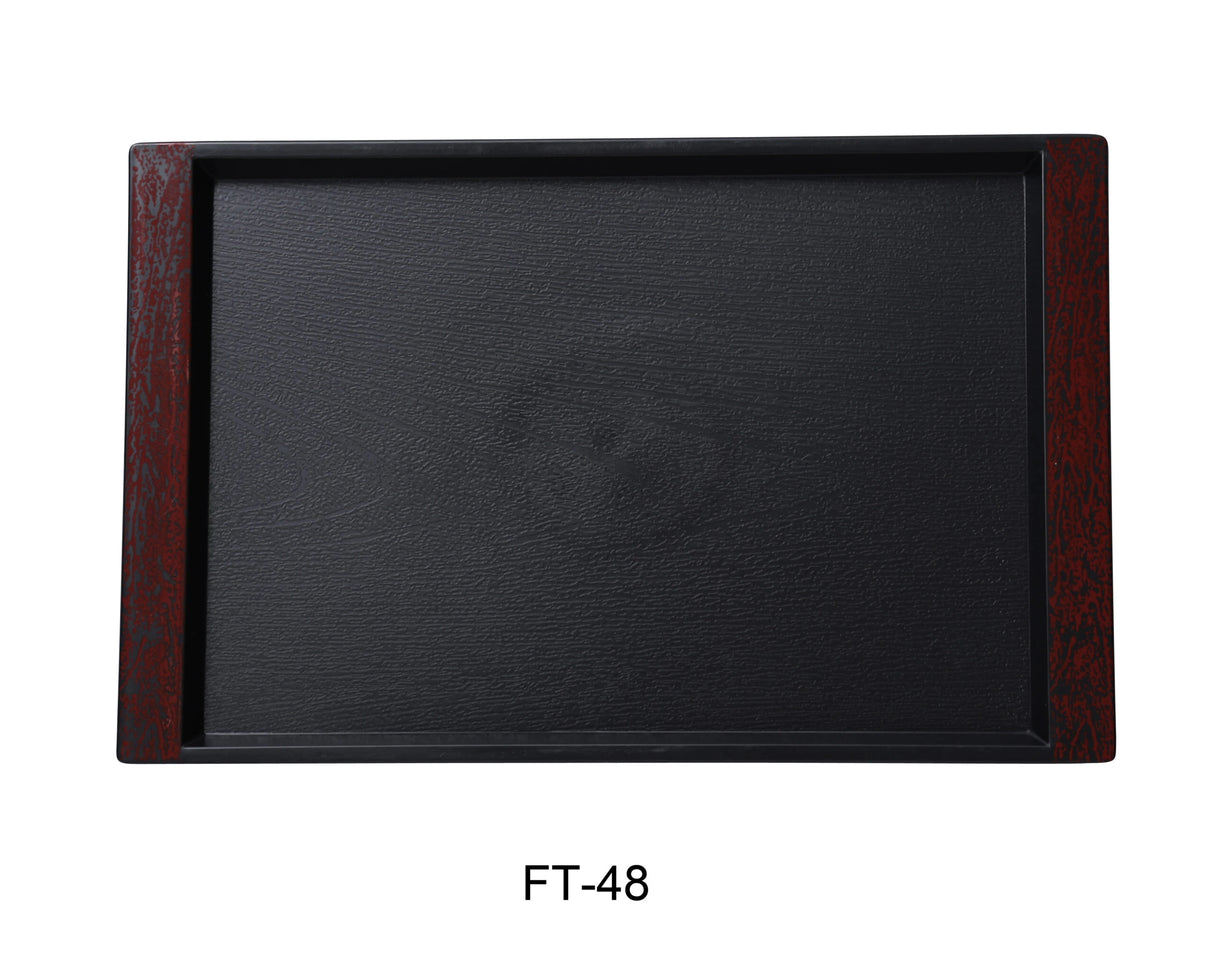 Yanco Serving Trays 21" x 16" with Color Handle