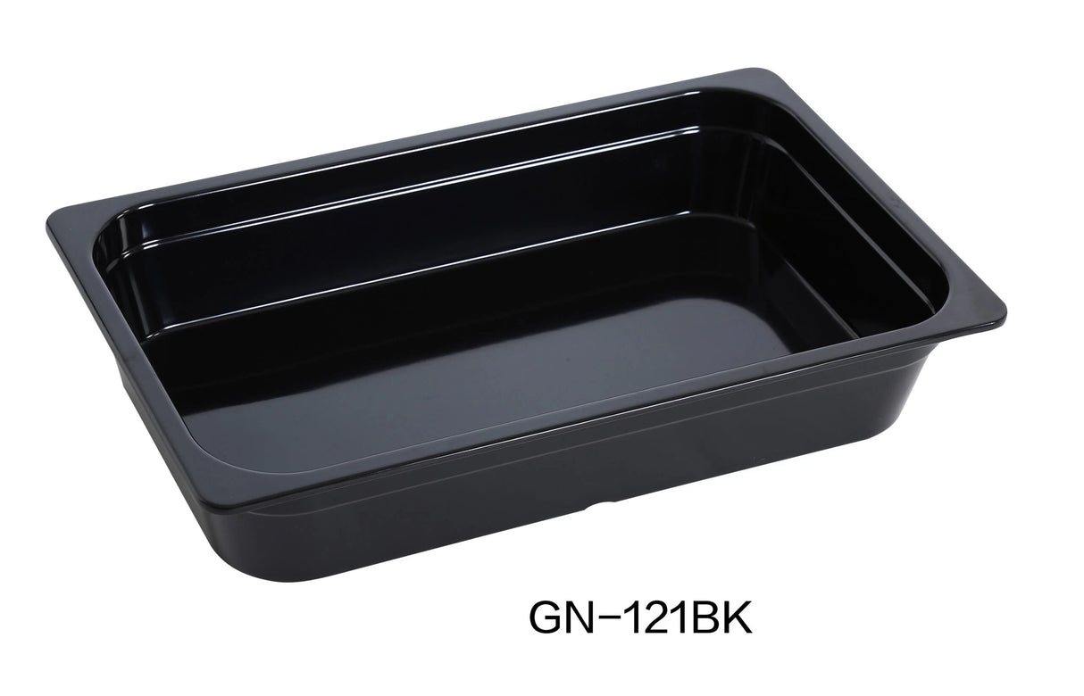 Yanco GN PAN COLLECTION  20.87" X 12.8" X 3.94" / 530 X 325 X 100mm PAN, GN1/1, 8L BLACK