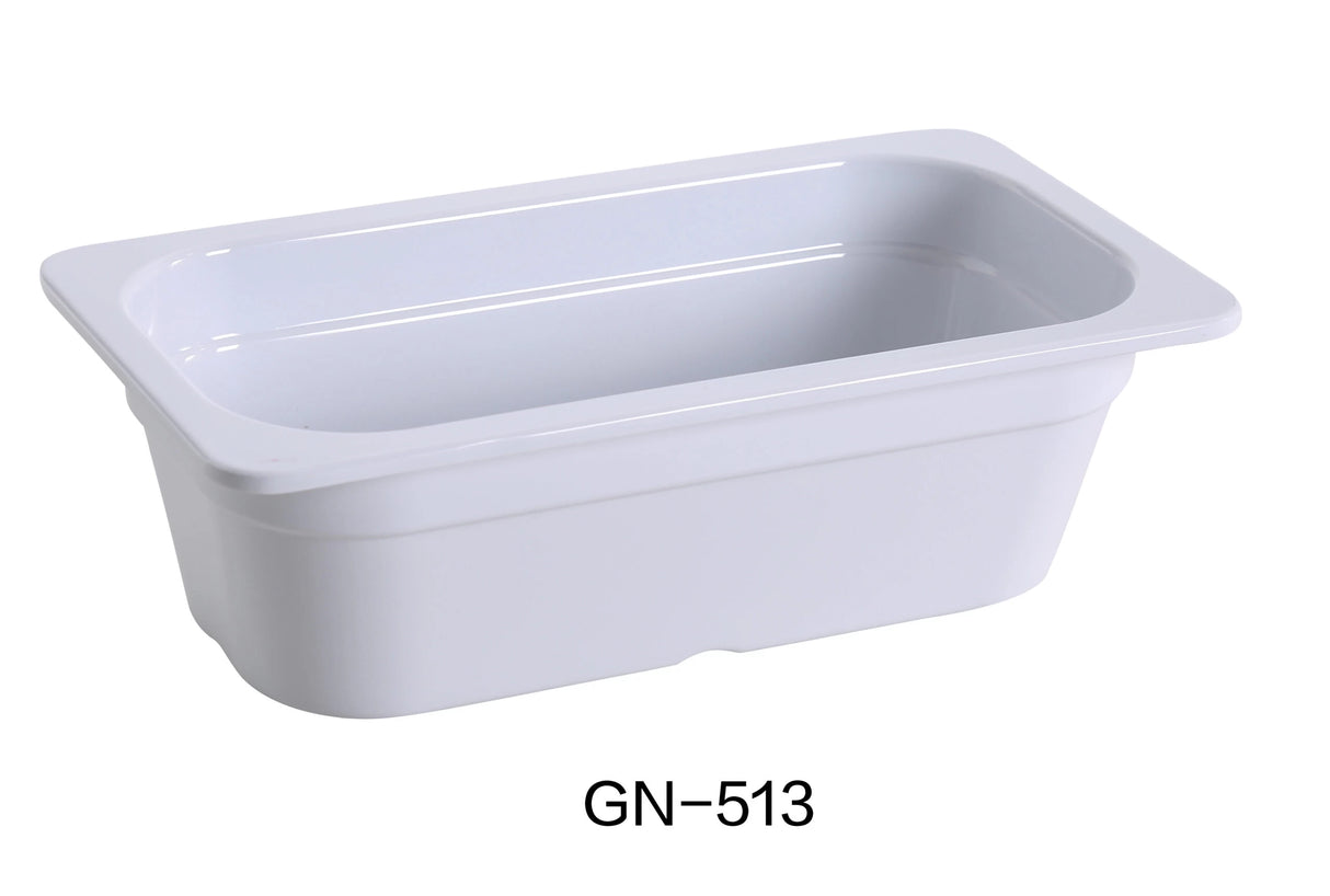 Yanco GN PAN COLLECTION 12.8" X 6.93" X 3.94" / 325 X 176 X 100mm PAN, GN1/3, 2.3L
