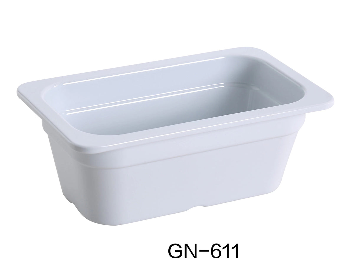Yanco GN PAN COLLECTION  10.43" X 6.38" X 3.94" / 265 X 162 X 100mm PAN, GN 1/4, 1.5L