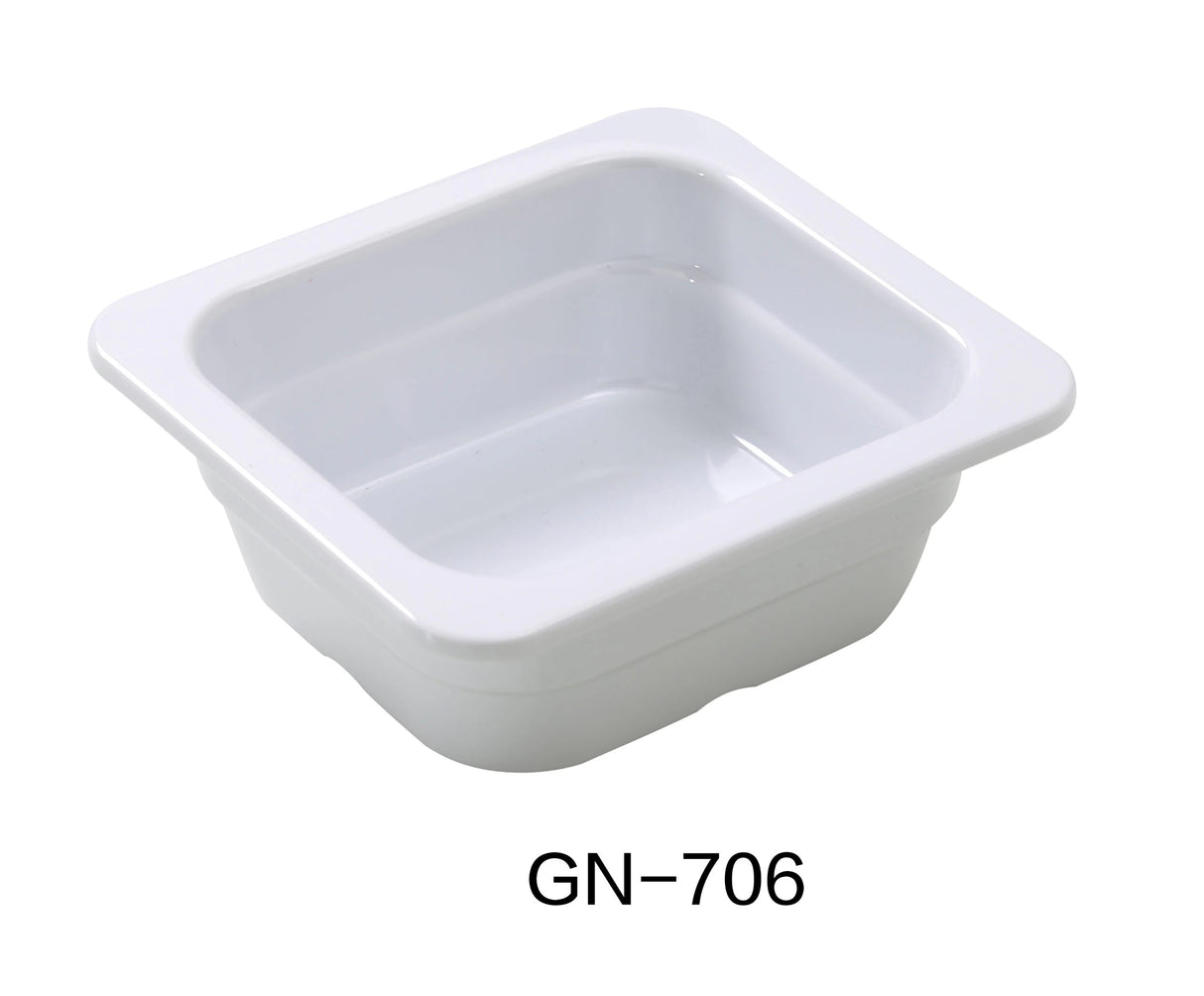 Yanco GN PAN COLLECTION  6.93" x 6.38" 2.56" / 176 X 162 X 65mm PAN, GN 1/6