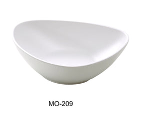 Yanco Moderne 9" X 7" X 2 1/2" Deep Triangle/Soup Plate 36 Oz