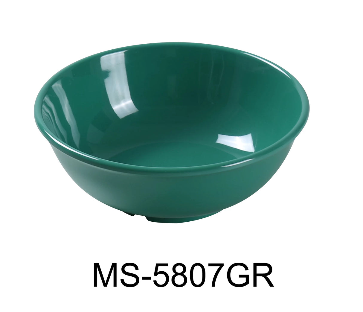Yanco MILE STONE 7 1/2" X 2 3/4"H SALAD BOWL - 24 OZ GREEN