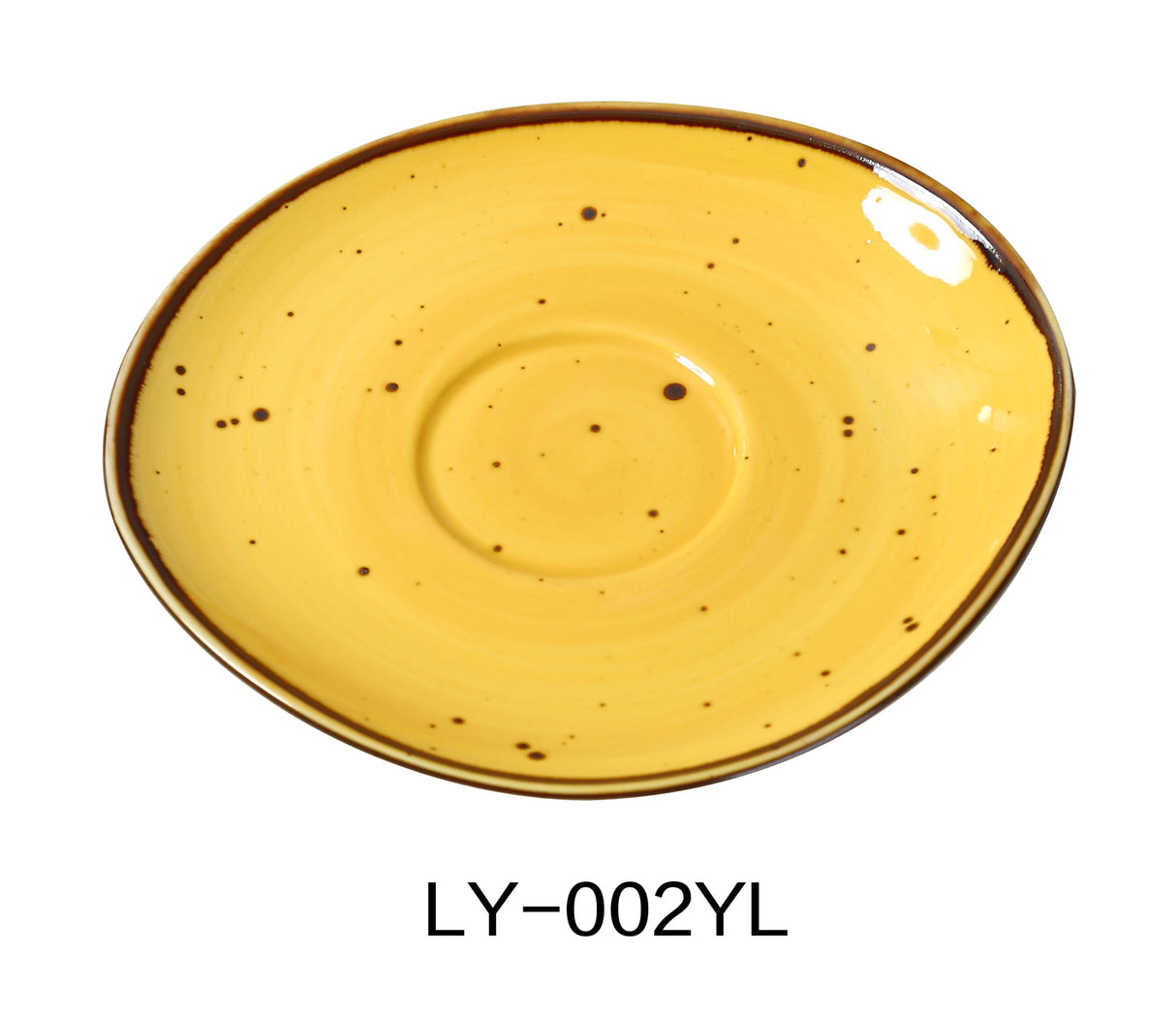 Yanco Lyon - Yellow 6 1/2" X 3/4"Saucer