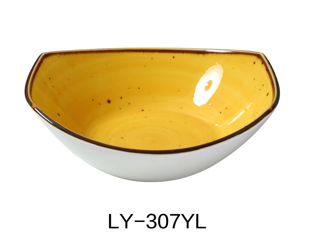 Yanco Lyon - Yellow 7" X 6 1/2" X 2 1/4" Soup/Salad Plate 15 Oz