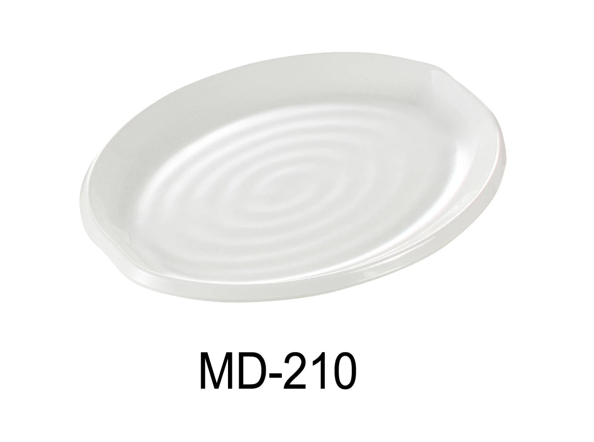 Yanco Milando 10 1/2" x 7 1/2" Oval Plate