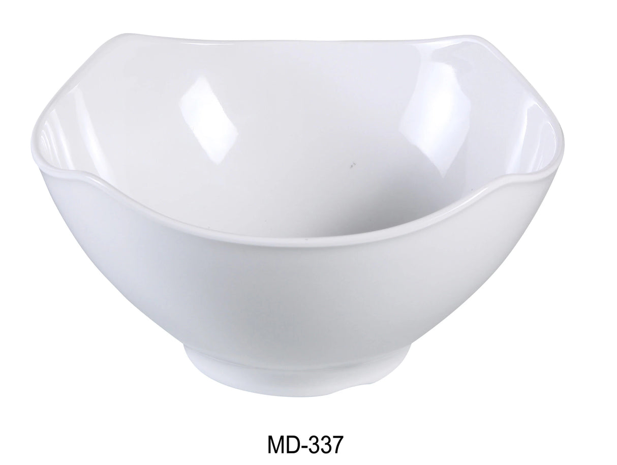 Yanco Milando  7" SQUARE BOWL 30 OZ, 3.5"H