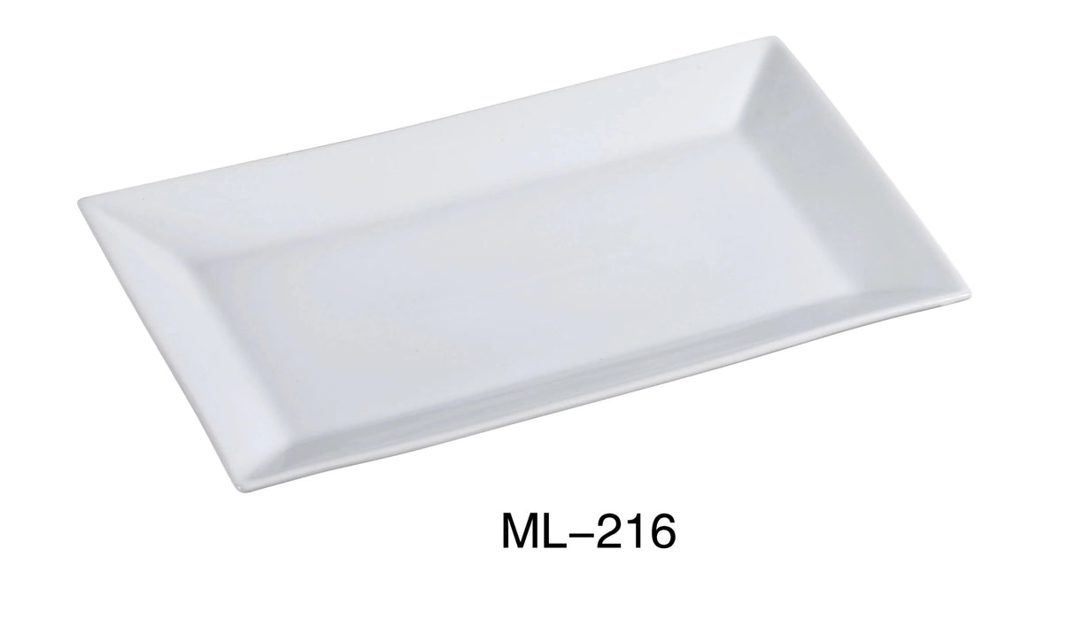 6 Pack Yanco Mainland 16 X 9 1/2" Rectangular Plate