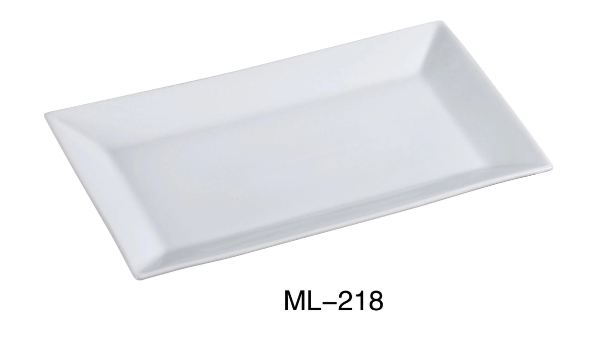 6 Pack Yanco Mainland 18 X 10 1/2" Rectangular Plate