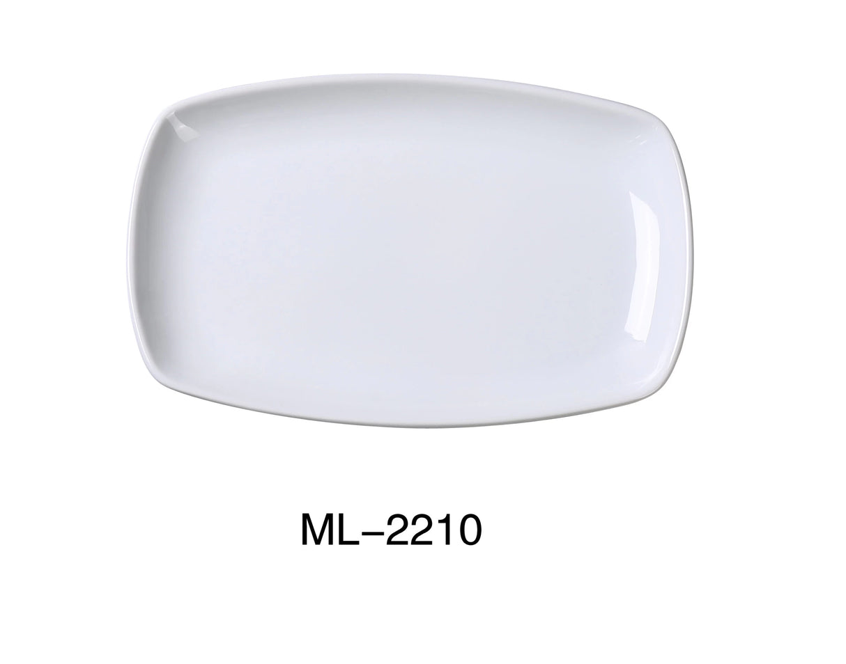 Yanco Mainland 9 3/4" X 6 1/4 X 1" Rectangular Plate With Rounded Corner