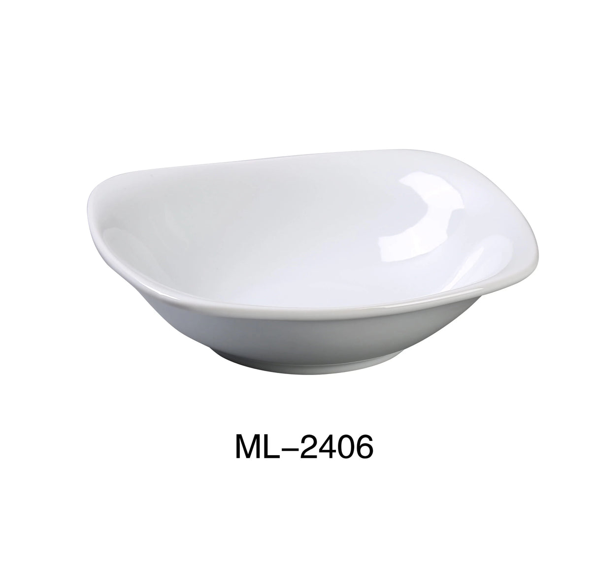Yanco Mainland 6 1/2" X 1 3/4" Square Bowl With Rounded Corner 12 Oz