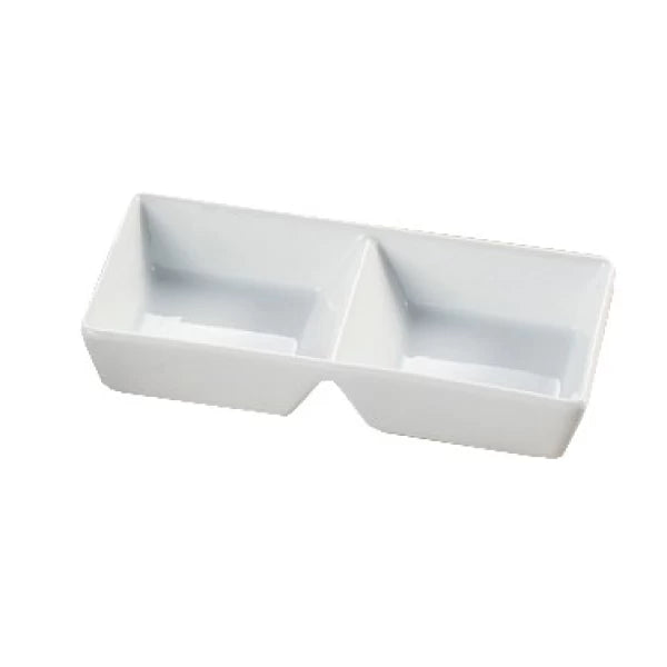 Yanco Mainland 7 7/8" X 4" X 1 3/8" Two Divided Tray 6 Oz Each