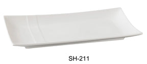 Yanco Shanghai 11 1/4" X 5 1/2" Rectangular Plate