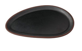 Yanco Nature Art - Black 10" X 6" X 3/4" Oval Plate