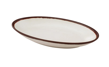 Yanco Nature Art 10 1/2" X 5 1/4" X 1 1/2" Deep Oval Plate