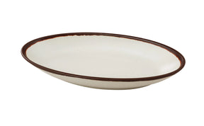 Yanco Nature Art 12 1/2" X 6 1/4" X 2" Deep Oval Plate