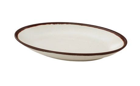 Yanco Nature Art 12 1/2" X 6 1/4" X 2" Deep Oval Plate