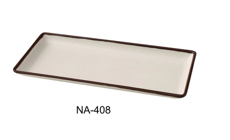 Yanco Nature Art 8 1/2" X 3 3/4" X 1/2" Rectangular Plate