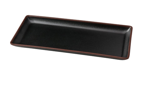 Yanco Nature Art - Black 8 1/2" X 3 3/4" X 1/2" Rectangular Plate