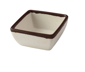 Yanco Nature Art 3 1/2" X 1 1/2" Square Sauce Dish 5 Oz