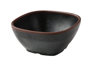 Yanco Nature Art - Black 4 1/2" X 2" Square Miso Soup Bowl 10 Oz