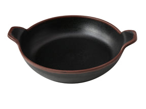 Yanco Nature Art - Black 9" X 7" X 1 3/4" Bowl With Handle 24 Oz