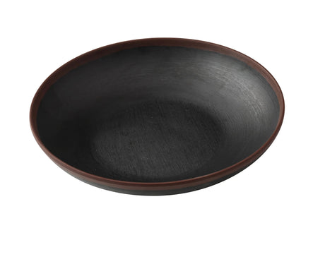 Yanco Nature Art - Black 9" X 1 3/4" Salad/Pasta Bowl 28 Oz