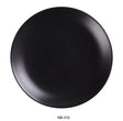 Yanco Noble Black 10 1/2" X 1 3/8" Coupe Shape Round Plate