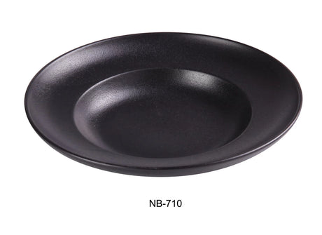 Yanco Noble Black 10 7/8" X 7" X 2 1/4" Mediterranean Pasta Bowl 10 Oz