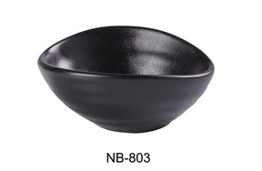 Yanco Noble Black 4" X 3" Olive Bowl 2 Oz