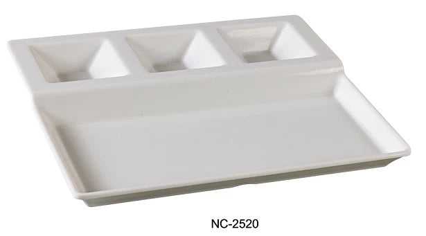 Yanco COMPARTMENT COLLECTION 12 1/4" X 10 1/2" 4-DIVIDED COMPARTMENT