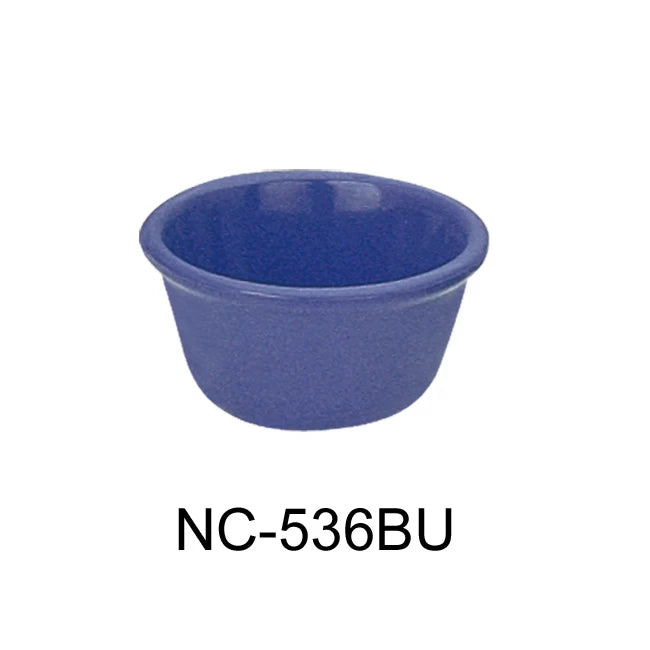 Yanco MILE STONE  2 7/8", 2 OZ SMOOTH RAMEKIN BLUE