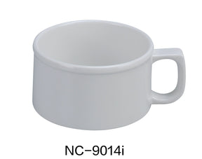 Yanco Pine Tree 4" X 2 3/4" Soup Mug Ivory - 12 Oz