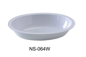 Yanco Nessico 11 3/4" X 8 1/4" X 2 3/4" Oval Bowl 64 Oz White