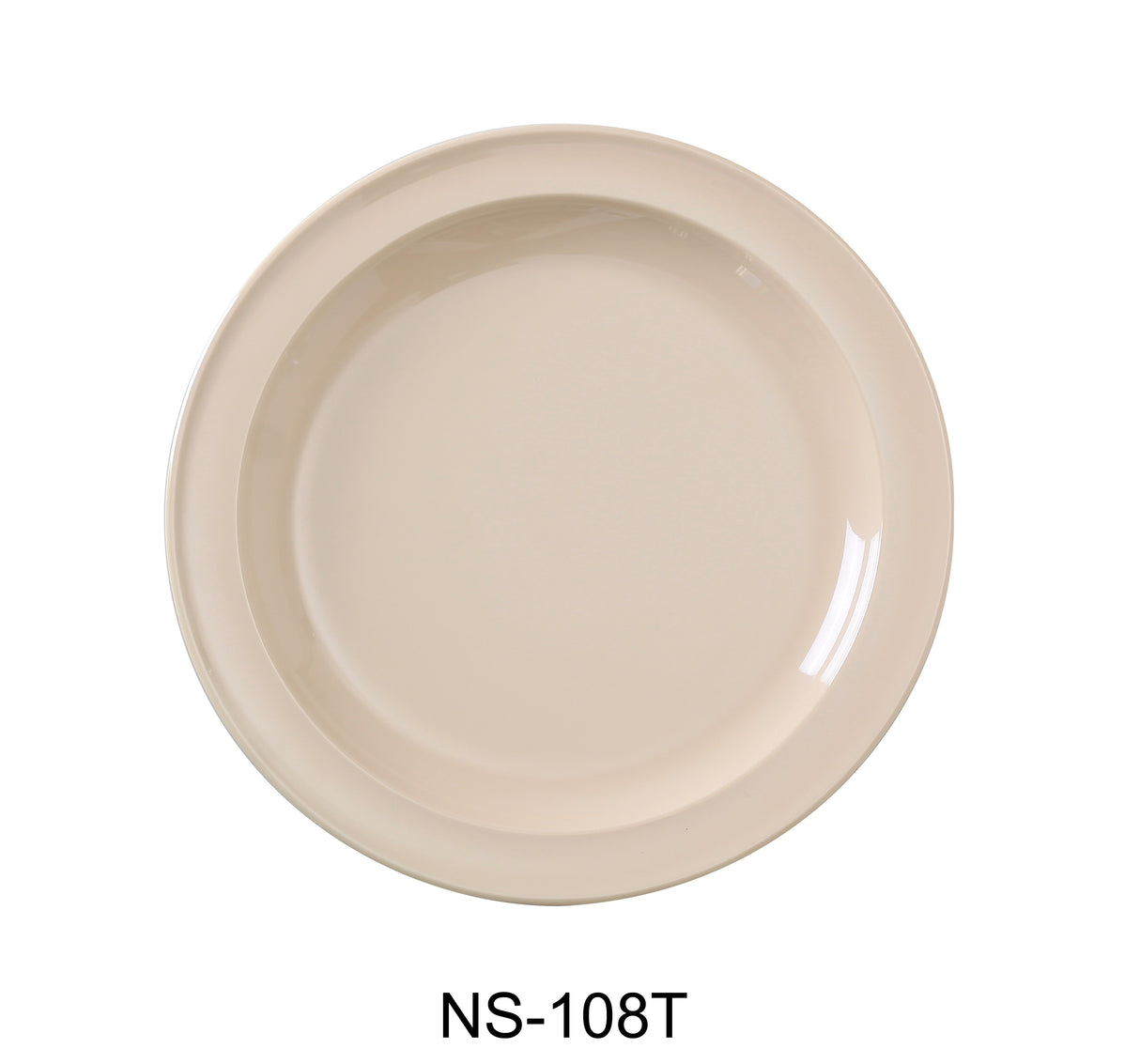 Yanco Nessico 8" Round Dinner Plate Tan