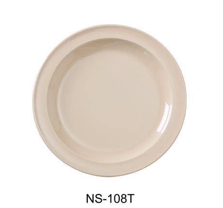 Yanco Nessico 8" Round Dinner Plate Tan