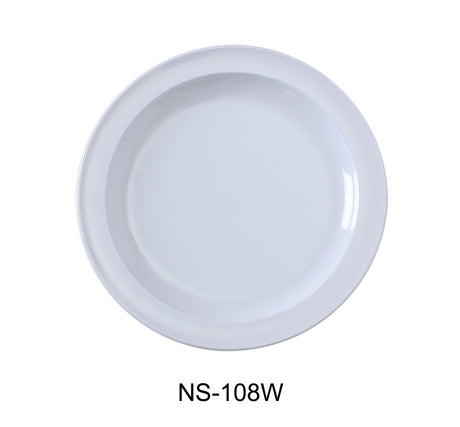 Yanco Nessico 8" Round Dinner Plate White