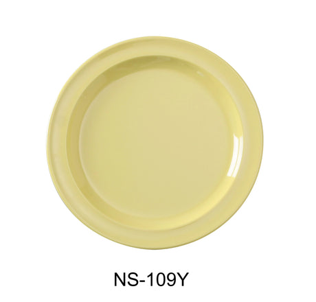 Yanco Nessico 9" Round Dinner Plate Yellow