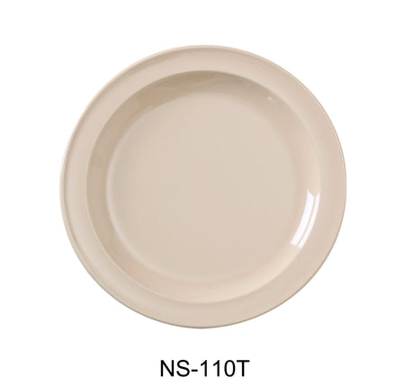 Yanco Nessico 10 1/4" Round Dinner Plate Tan