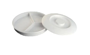 Yanco Nessico 8 1/4" Deep Divided Server W/Lid White