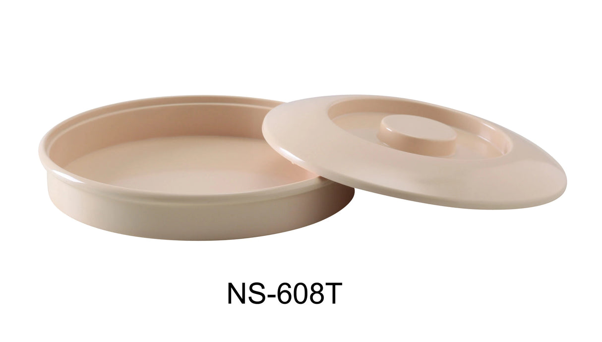 Yanco Nessico 8 1/4" Tortilla Server W/Lid Tan