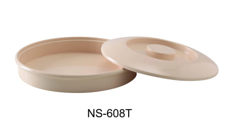 Yanco Nessico 8 1/4" Tortilla Server W/Lid Tan