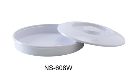 Yanco Nessico 8 1/4" Tortilla Server W/Lid White